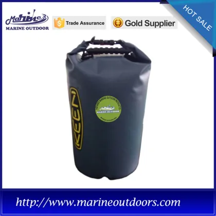 500D black polyester waterproof dry bag for diving, waterproof nylon dry bag