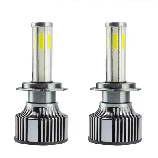 High Quality 6-Sided H7 Car LED Headlight with 60W, 8000LM Output, and 6500K Color Temperature Featuring LED COB Chips