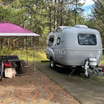 pop top hardside camper trailer fiberglass with stove