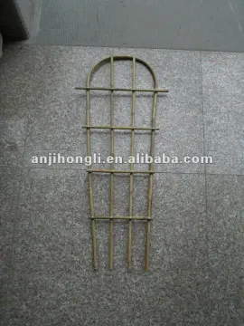 Hooped Bamboo Ladder Trellis