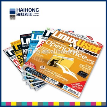Best service cheap magazine printing in China, a3 magazine printing