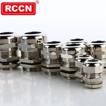 RCCN New Brass Cable Gland MG20x1.5-12 Waterproof Brass Nickel Plated Cable Gland