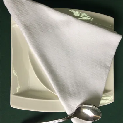 Custom Made 100% Cotton White Partridge Eye Table Napkins