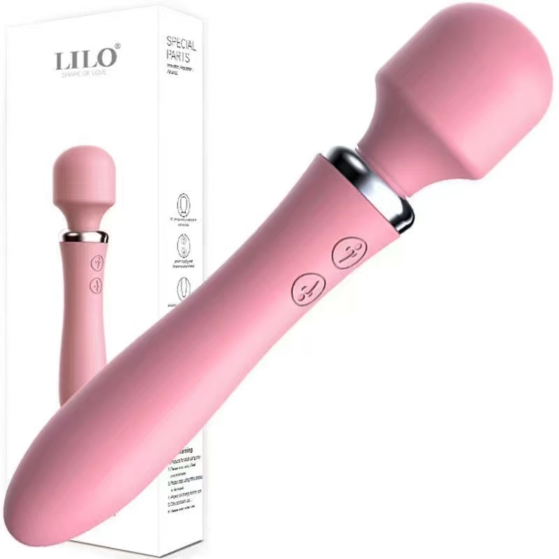 Vibrator series: Eros wand front shock and rear plug charging model