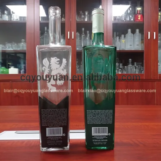 T Shape Super Flint Glass Bottle Glass Vodka Liquor Bottle 700