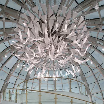 Custom Project Crystal Lamp Club: Transforming Large Hotel Lobby and Villa Spaces with Unique, Special-Shaped, Creative Chandeliers Using Modern LED Lighting - Up to 80 Lamps