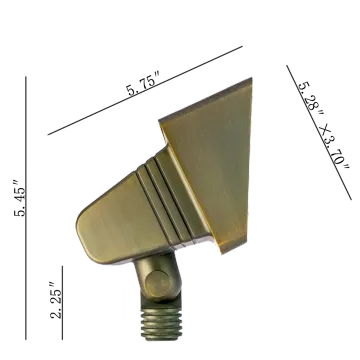 Waterproof Brass Wall Wash Light