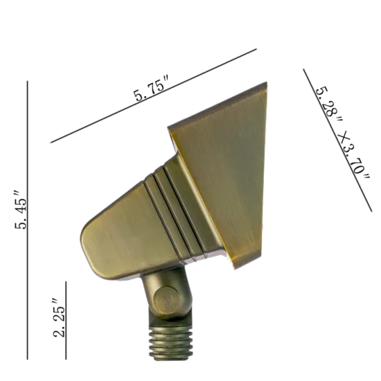 Waterproof Brass Wall Wash Light