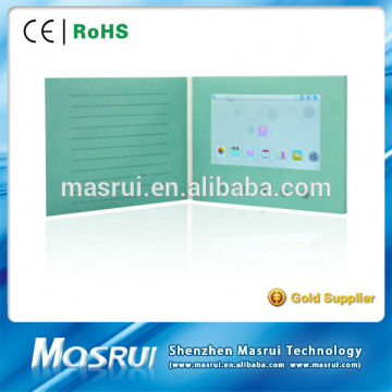 China Export Wholesale LCD Video Invitation Greeting Card