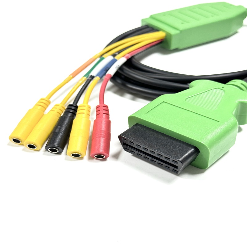 EV Compressor 7 in 1 OBD2 Test Cable with Banana Clip Wires