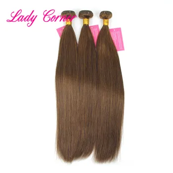 Cheap 100% virgin hair #6 dark brown human hair bundles,virgin remy Indian hair vendor from India