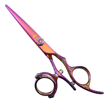 6 Inch Professional Hairdressing Rotary Handle Scissors
