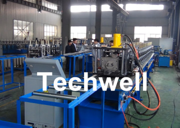 Steel Structure Racking Roll Forming Machine For Shelf Rack Beam With Hydraulic Cutting TW-RACK
