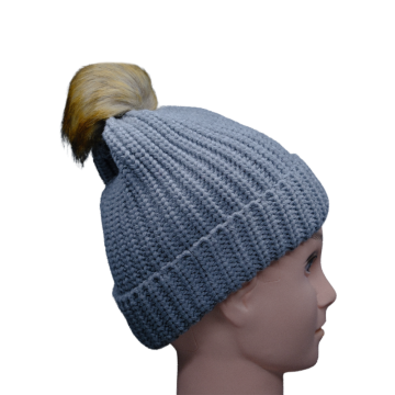 Breathable Knitted Beanie with Ribbed Edge