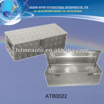 upright medium size aluminium tool box