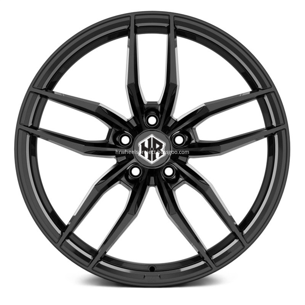 H R Tech Wheels Hr1178 Gloss Piano Black Front