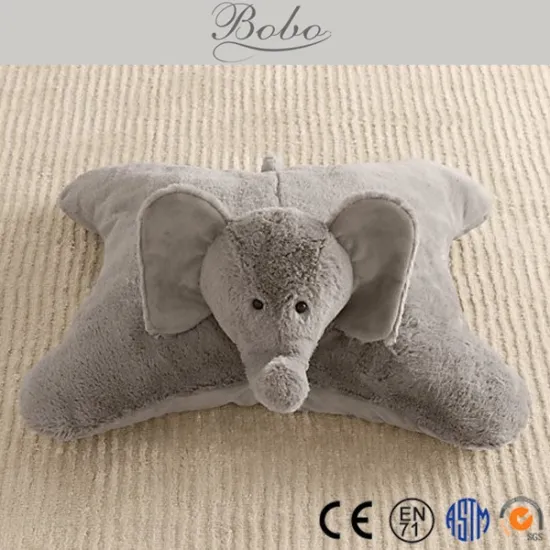 cute grey elephant plush stuffed baby pillow, tralvel pillow for kid,decorative pillow on sofa