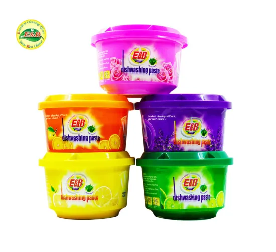 Dishwashing paste with strong and mutiple fragrances