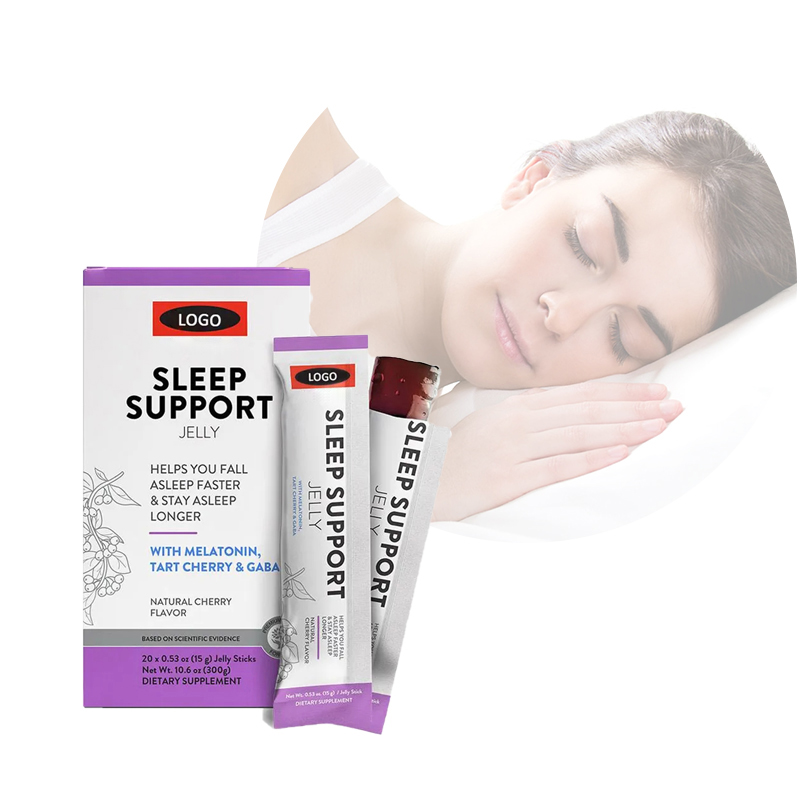 OEM/ODM Vegan Improve Sleep Fall Asleep Faster 15g/sachet GABA Melatonin Sleep Support Jelly