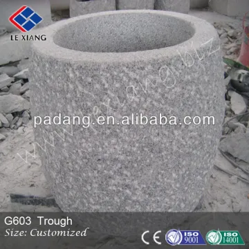 G603 grey Stone Trough, granite trough
