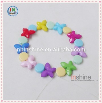 Children candy color diy necklace , colorful kid's necklace with beads