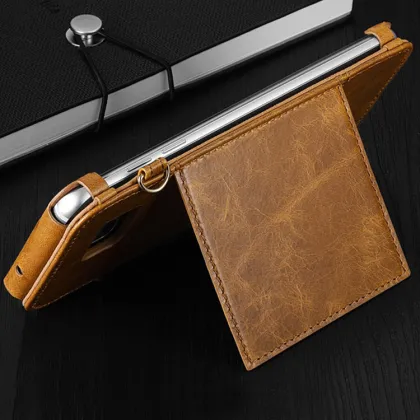 For Huawei P8 standing hand hanging leather phone case for huawei cell phone case