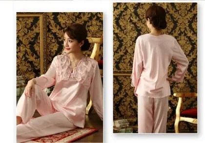 100% silk pajama with sexy less