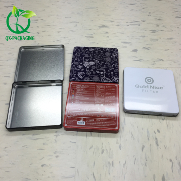Small metal packaging paint tin box for cosmetic