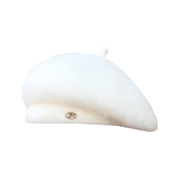 Winter Korean Version Lady's High-Grade Rabbit Hair Beret