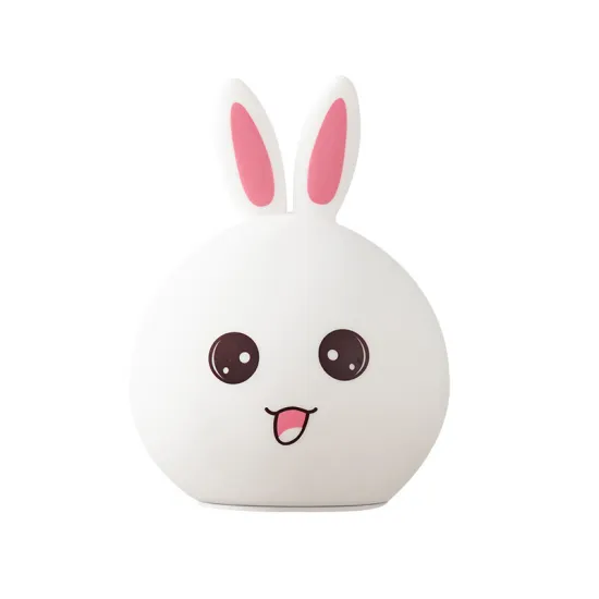 Touch Sensor Soft Silicone Bunny Led Lamp Light