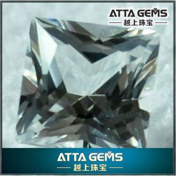 Perfectly clear created white sapphire-synthetic white corundum-pure white