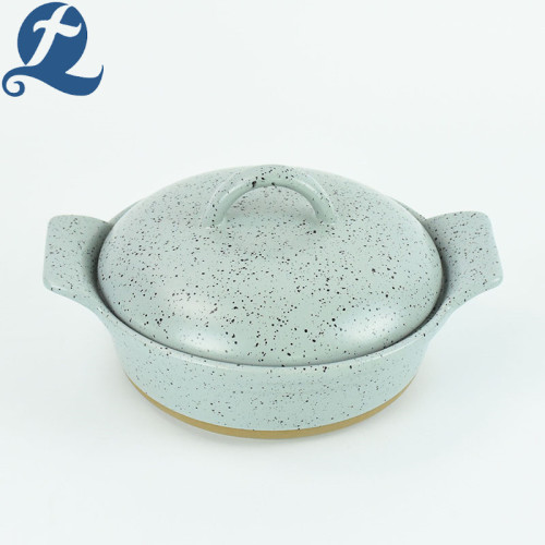 Ceramic Baking Trayl Stoneware Handles Bakeware With Lid