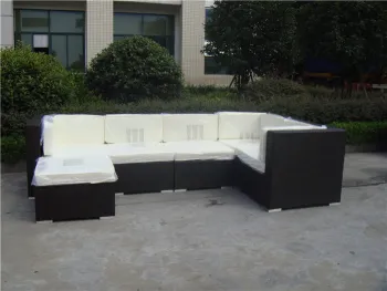 High Quality Ottoman 6Pics Wicker Corner Sofa Set