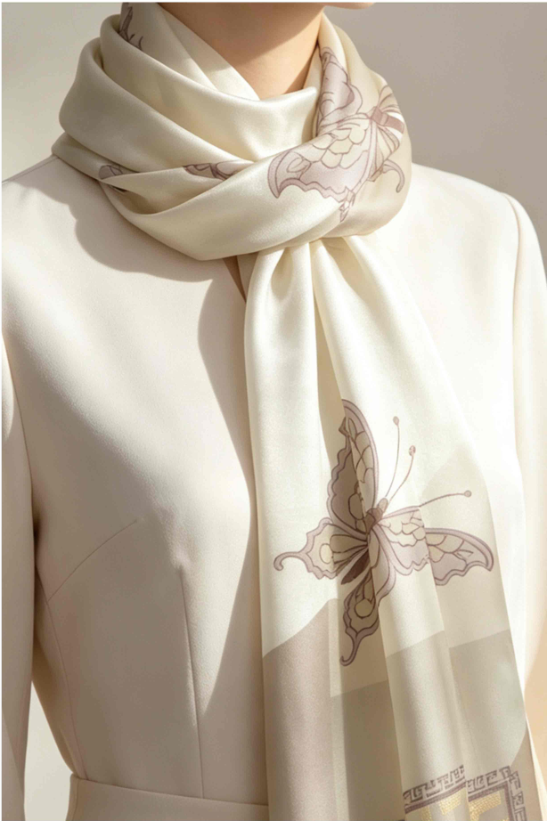 100% Pure Silk Scarves