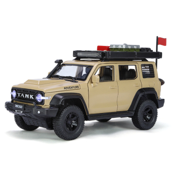 1:24 Scale Tank Off-road SUV Diecast Model Car Toy