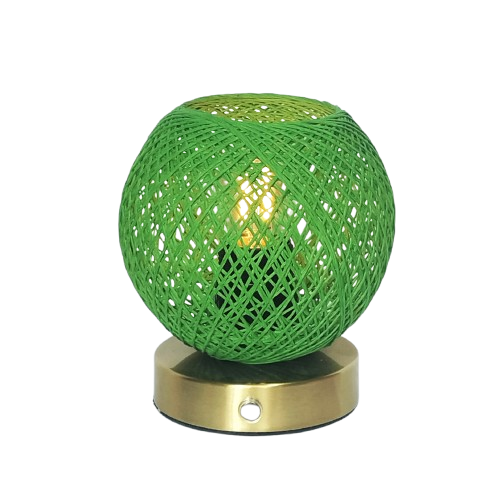 T250603 Rechargeable table lamp paper rope shade (3)