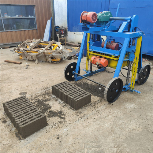 Moving manual concrete full block making machine QMY4-45