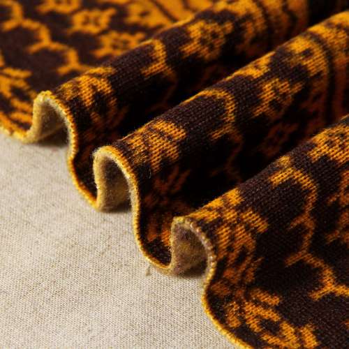 100% polyester HACCI borstat tyg etnisk stil tryck