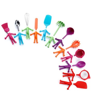 Human Shaped Non-Stick Heat Resistant Kitchen Utensil Set - 6 Pcs