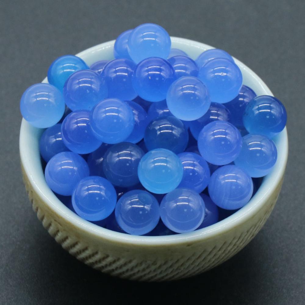 Bolas y esferas de chakra de agadas azules de 12 mm para el equilibrio de meditación