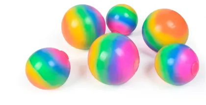Squishy squeeze toys rainbow ball