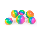 Quadrische Squeeze -Spielzeug Regenbogenball