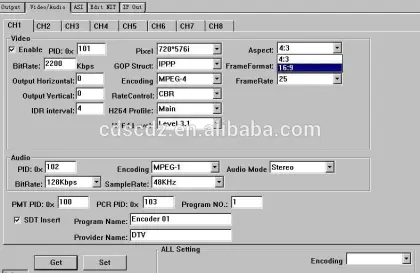 8 video audio in,ASI+IP/MPTS/SPTS out av to asi encoder (8AV+1ASI in,ASI+IP spts mpts out)
