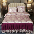 Jacquard Design Duvet Cover Murah Penghibur Bedskirt Sets