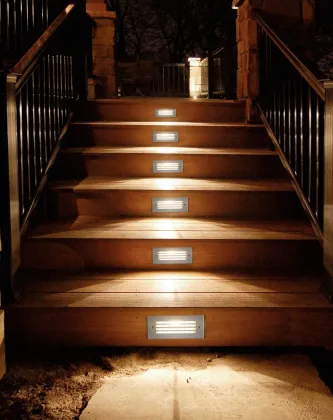 Hot Sale IP65 LED Rectangle Recessed Wall Footlight