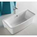 Vasca soaker con getti e riscaldatore di lusso a piedi rettangolare vasca da bagno di alta qualità