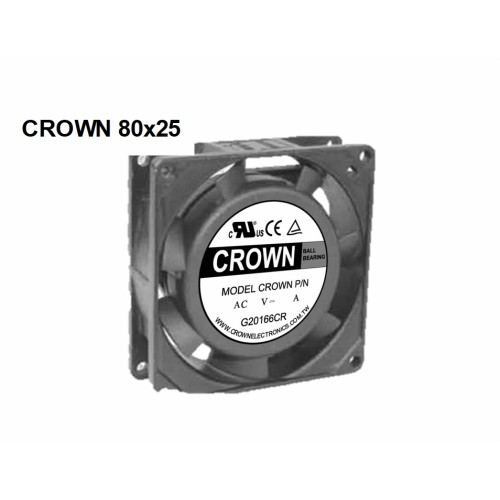 Crown 80x25 Gleichstromgebläse Industriekühlung