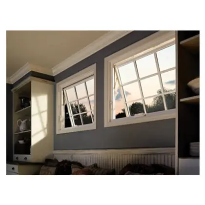 Electric Awning Window Opener Aluminum Frame Tempered