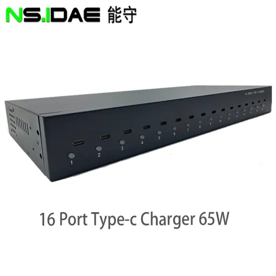 16-Port Type-C Fast Charging 1200W Cabinet