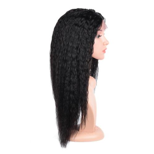100% HUMAN HAIR LONG SIZE LACE FRONT WET N WAVY WIG